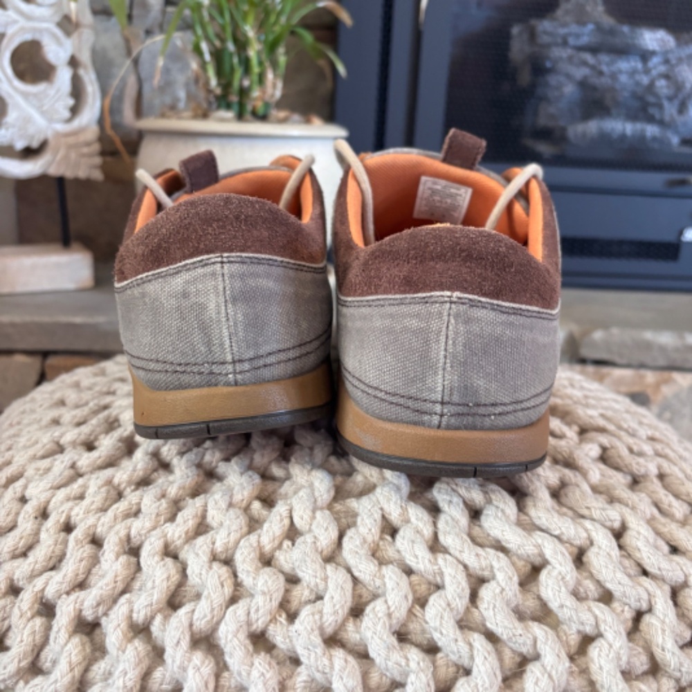 Chaco Men's SZ 11.5 Gray Brown Shoes Suede Canvas Lace Up - Picture 12 of 15